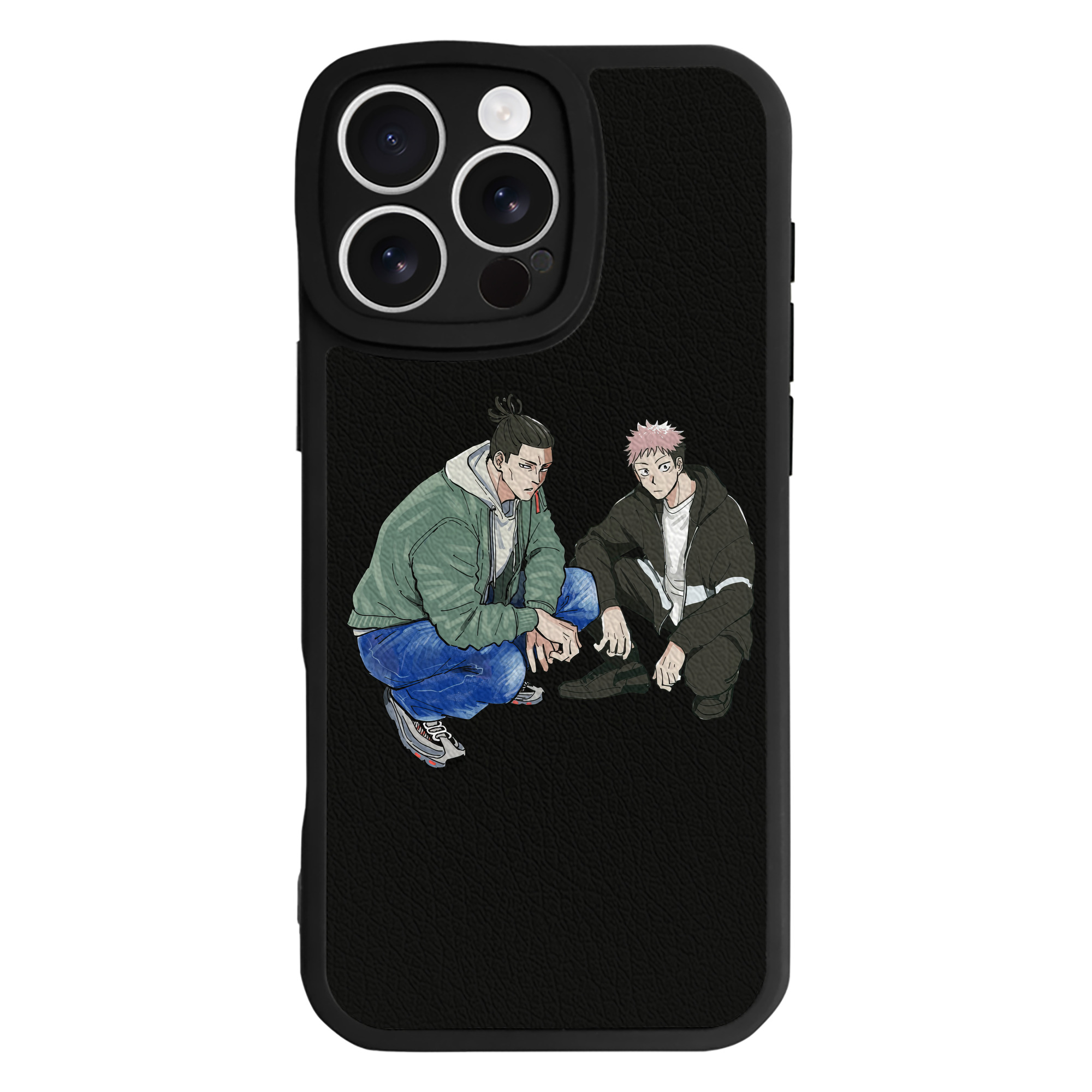 （画像用） 呪術廻戦 Jujutsu Kaisen 【iPhone 16シリーズ対応】シリコンスマホケース（レザー調） 材質：シリコン